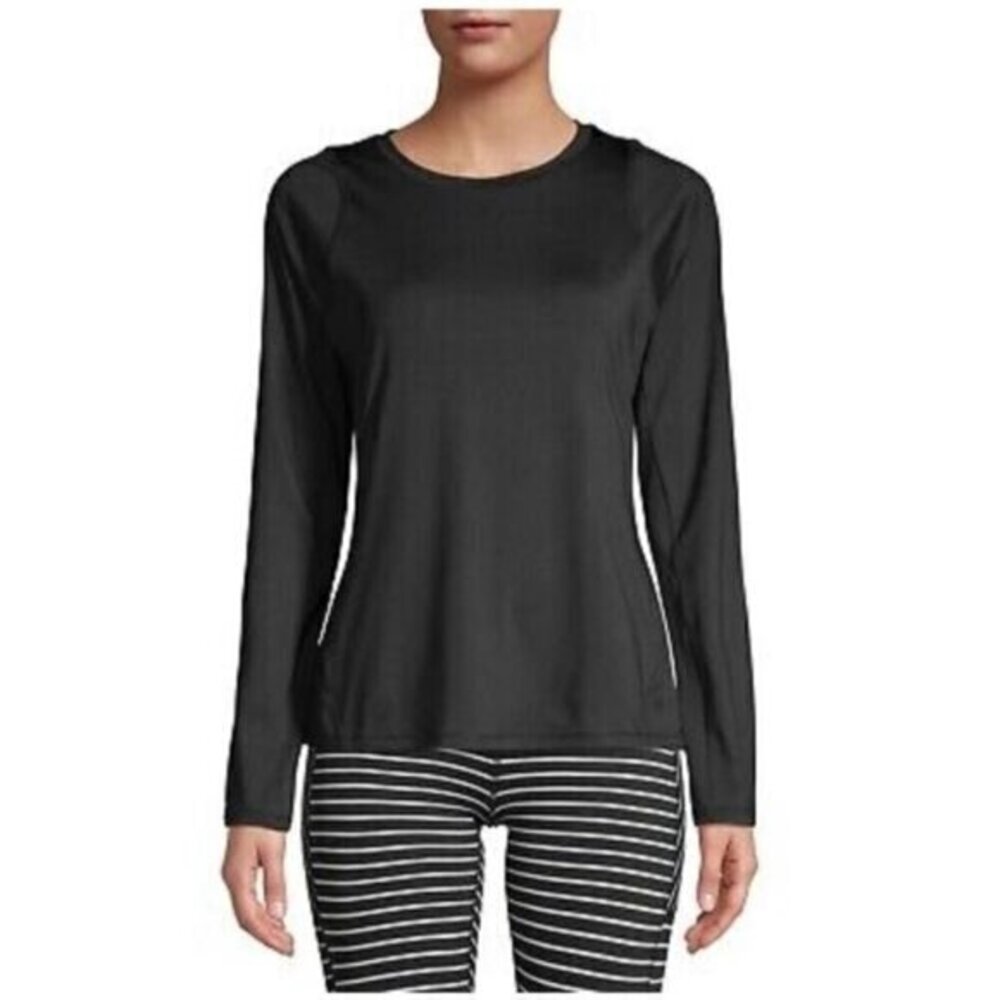 Athletic Works Women's Activewear Performance Long Sleeve Crewneck T-Shirt XL